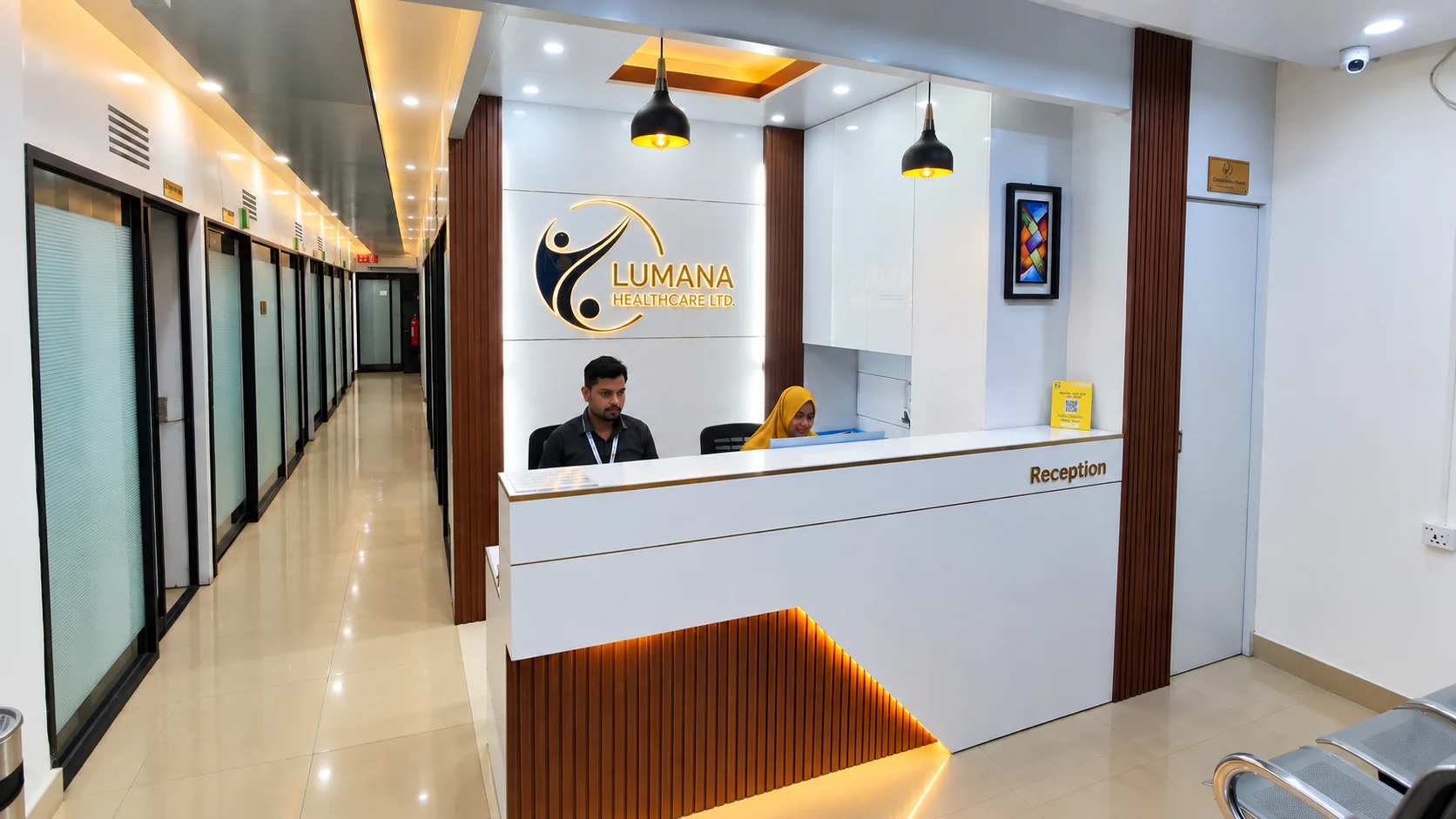 Lumana Healthcare Ltd.'s reception area